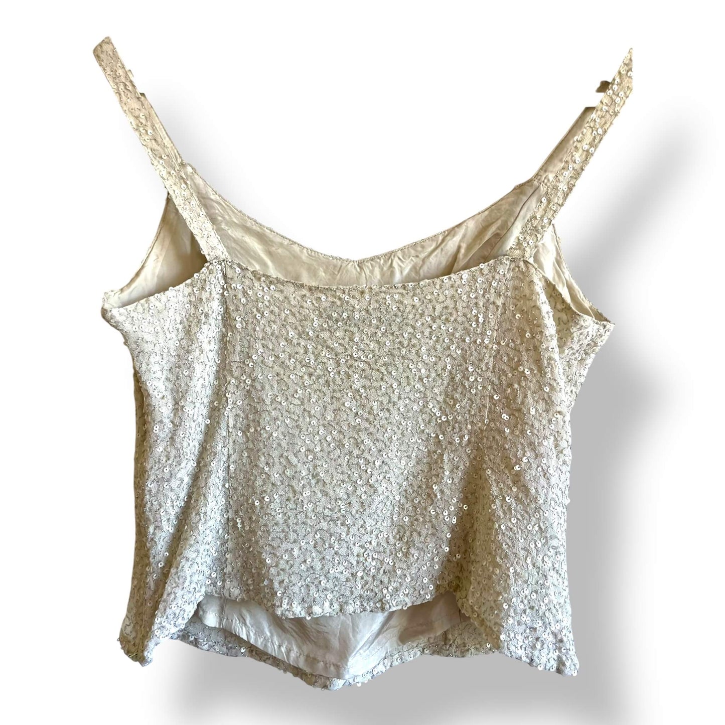 Débardeur blanc à sequins