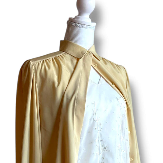 Blouse jaune pastel fluide