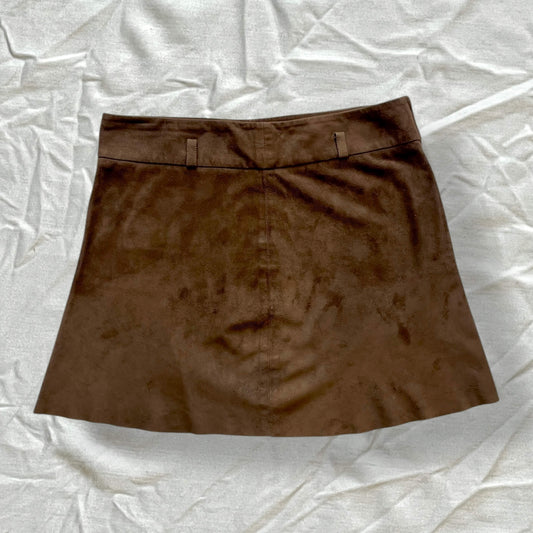 Jupe marron courte