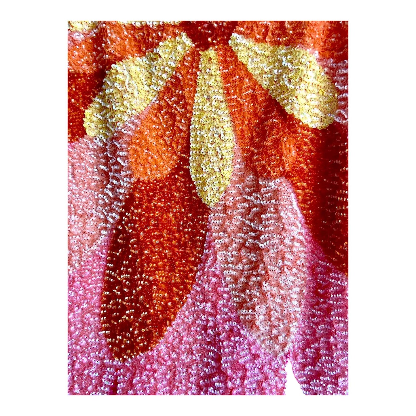Haut long multicolor à sequins