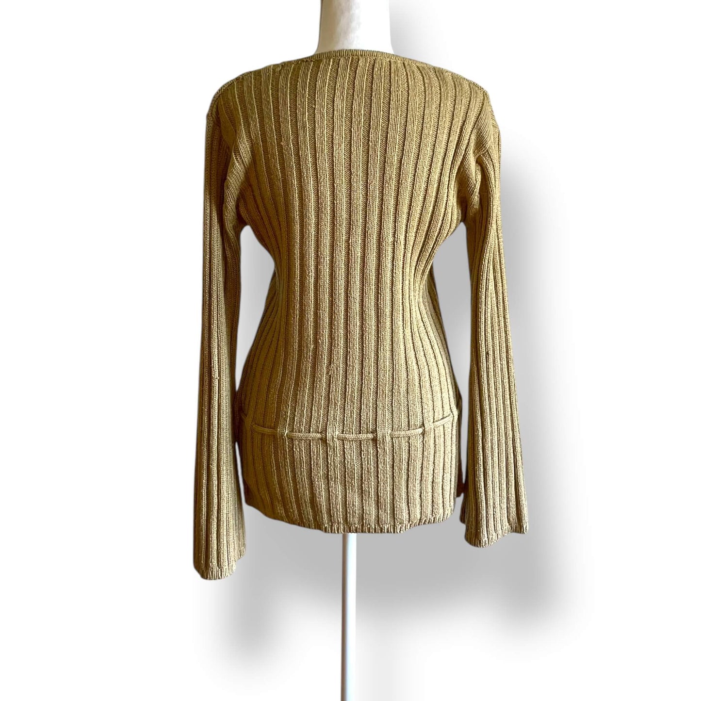 Pull beige coquillages