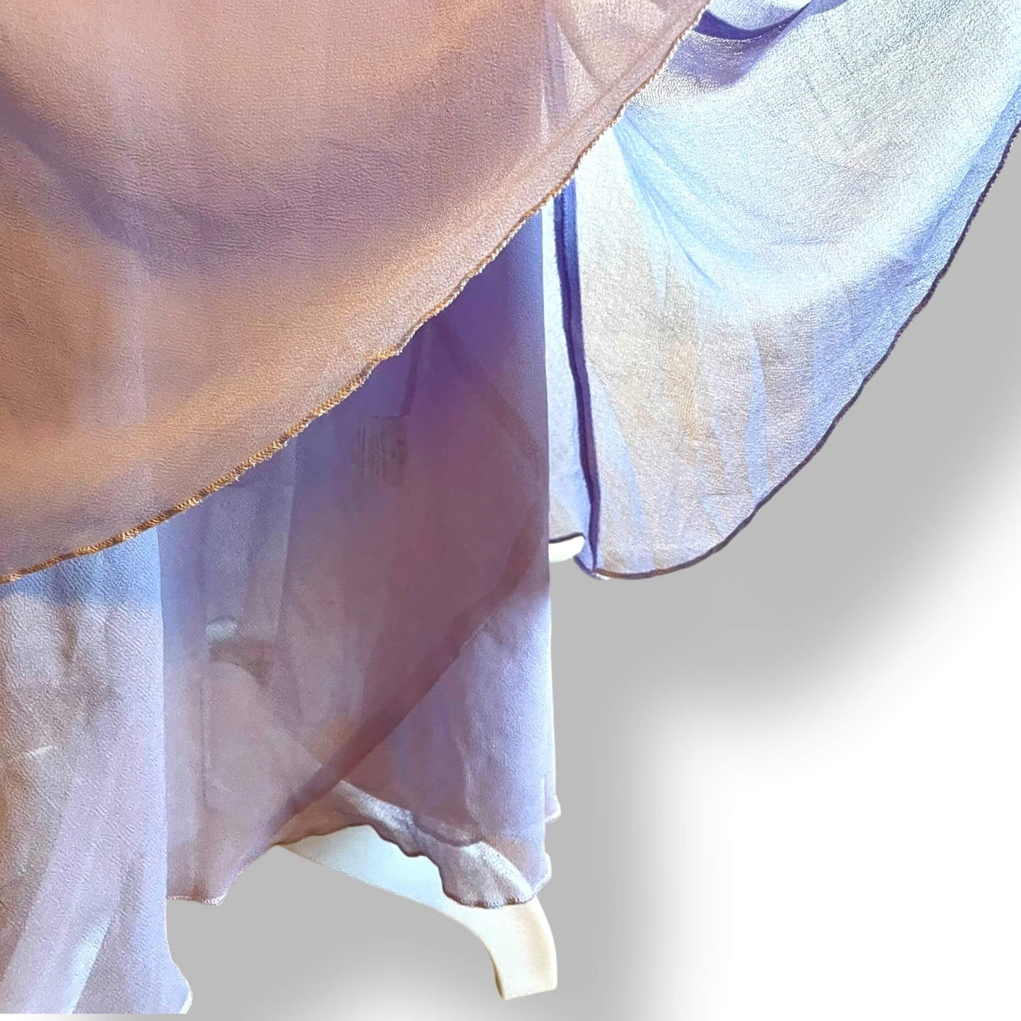 Robe longue violet à sequins