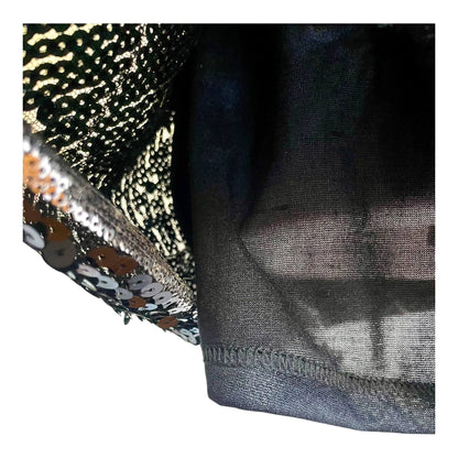 Robe noir à sequins papillons