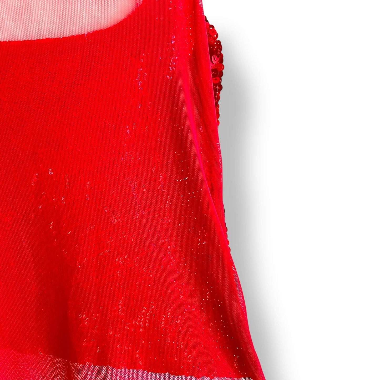 Débardeur rouge sequins