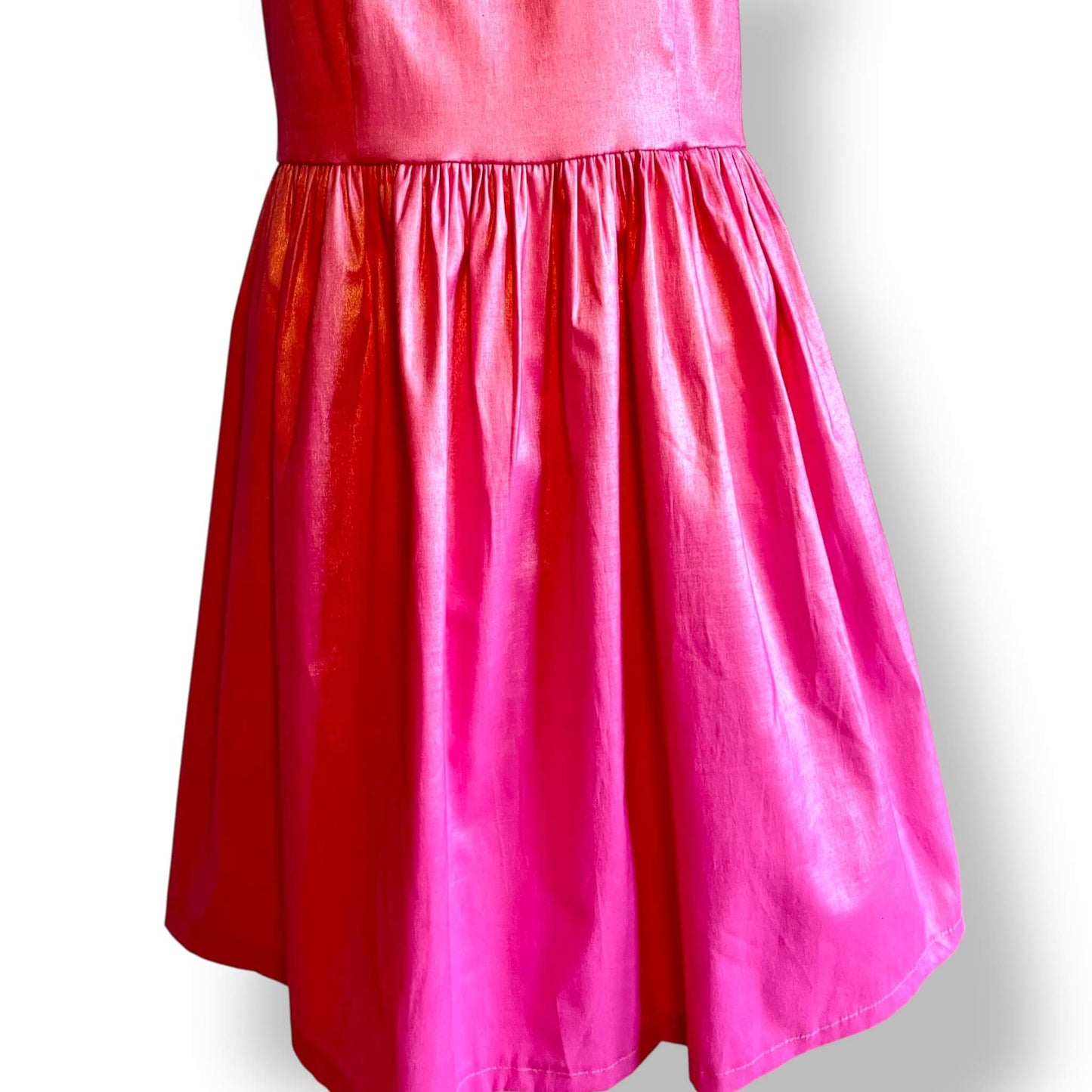 Robe rose dos nu avec nœud