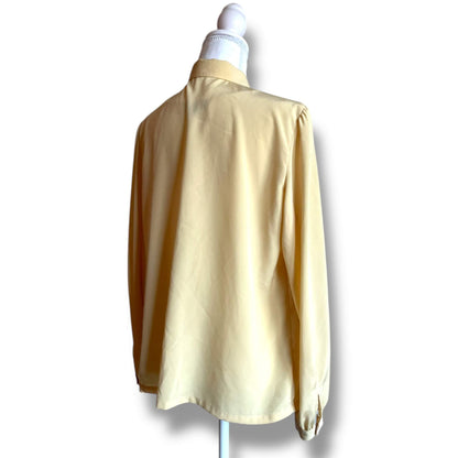 Blouse jaune pastel fluide