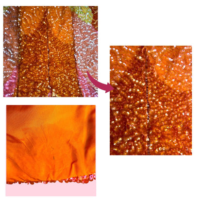 Haut long multicolor à sequins